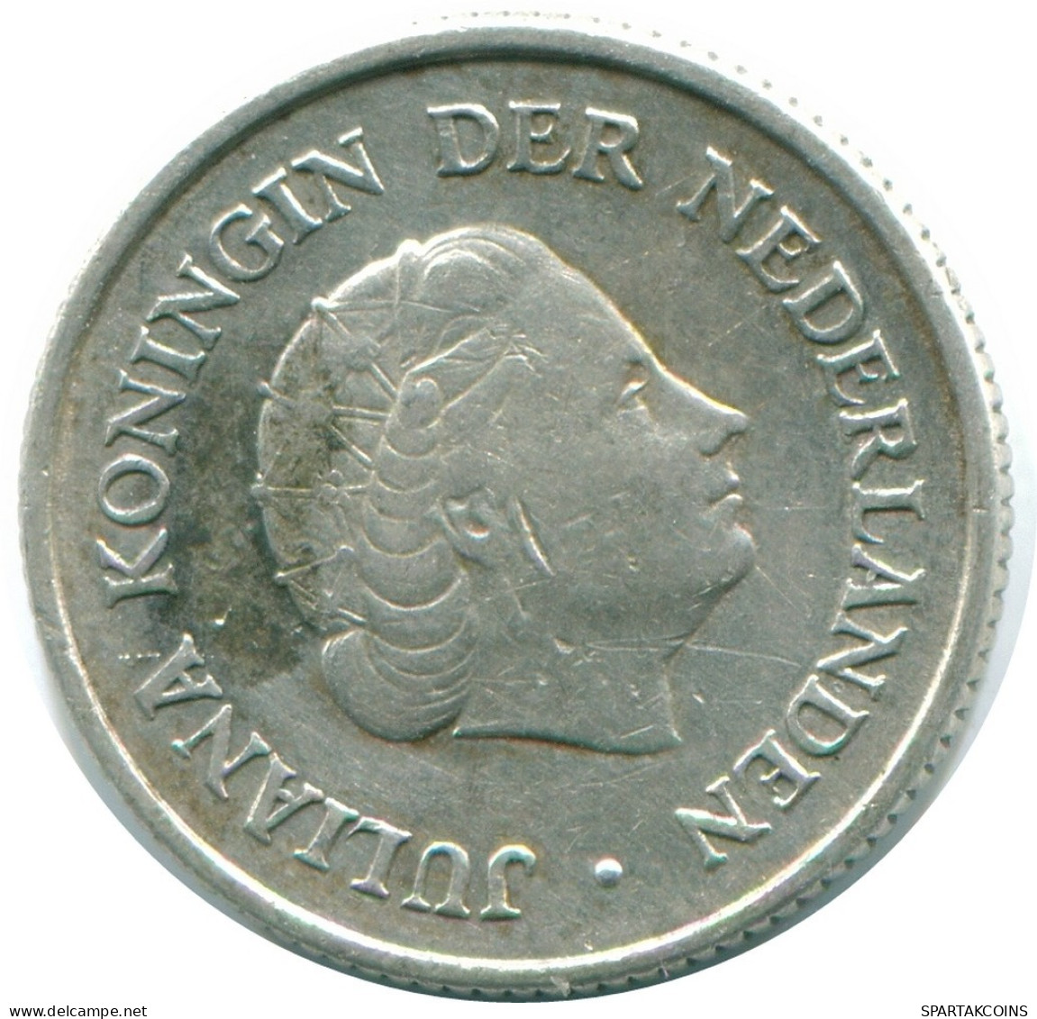 1/4 GULDEN 1962 ANTILLAS NEERLANDESAS PLATA Colonial Moneda #NL11114.4.E.A - Netherlands Antilles