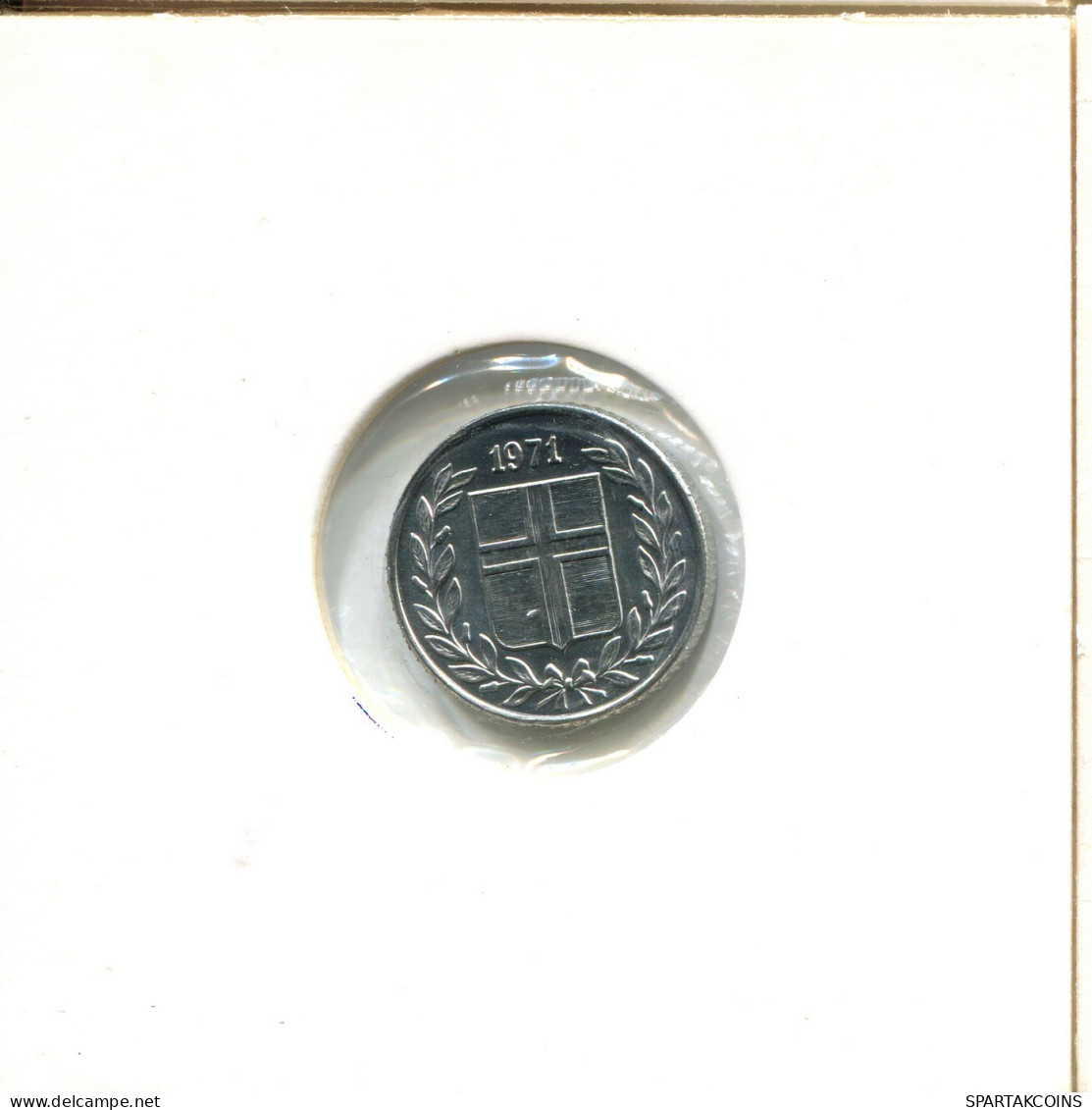 10 AURAR 1971 ISLANDIA ICELAND Moneda #AX767.E.A - IJsland