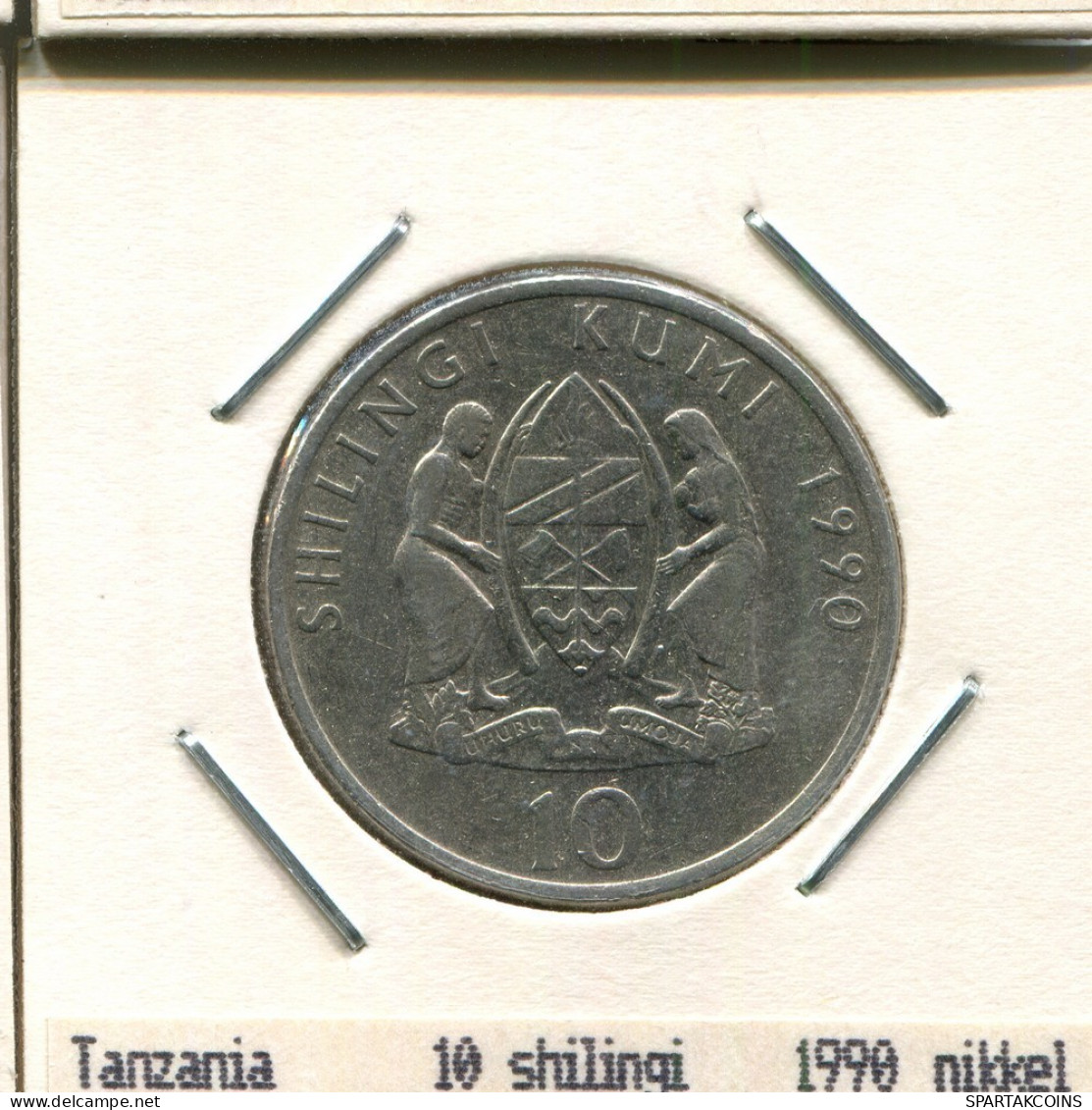 10 SHILLINGI 1990 TANZANIA Coin #AS361.U.A - Tanzanía