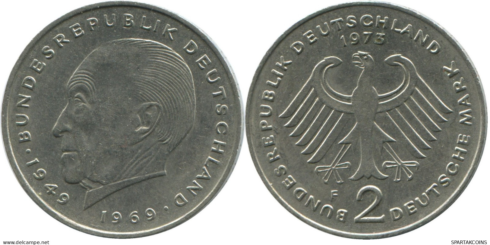 2 DM 1973 F BRD DEUTSCHLAND Münze GERMANY #DE10389.5.D.A - 2 Marchi