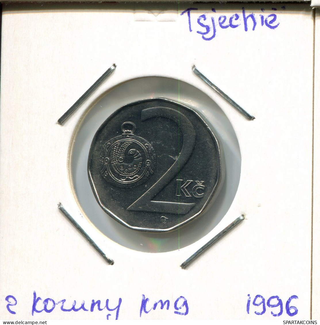 2 KORUN 1996 TSCHECHIEN CZECH REPUBLIC Münze #AP754.2.D.A - Tchéquie