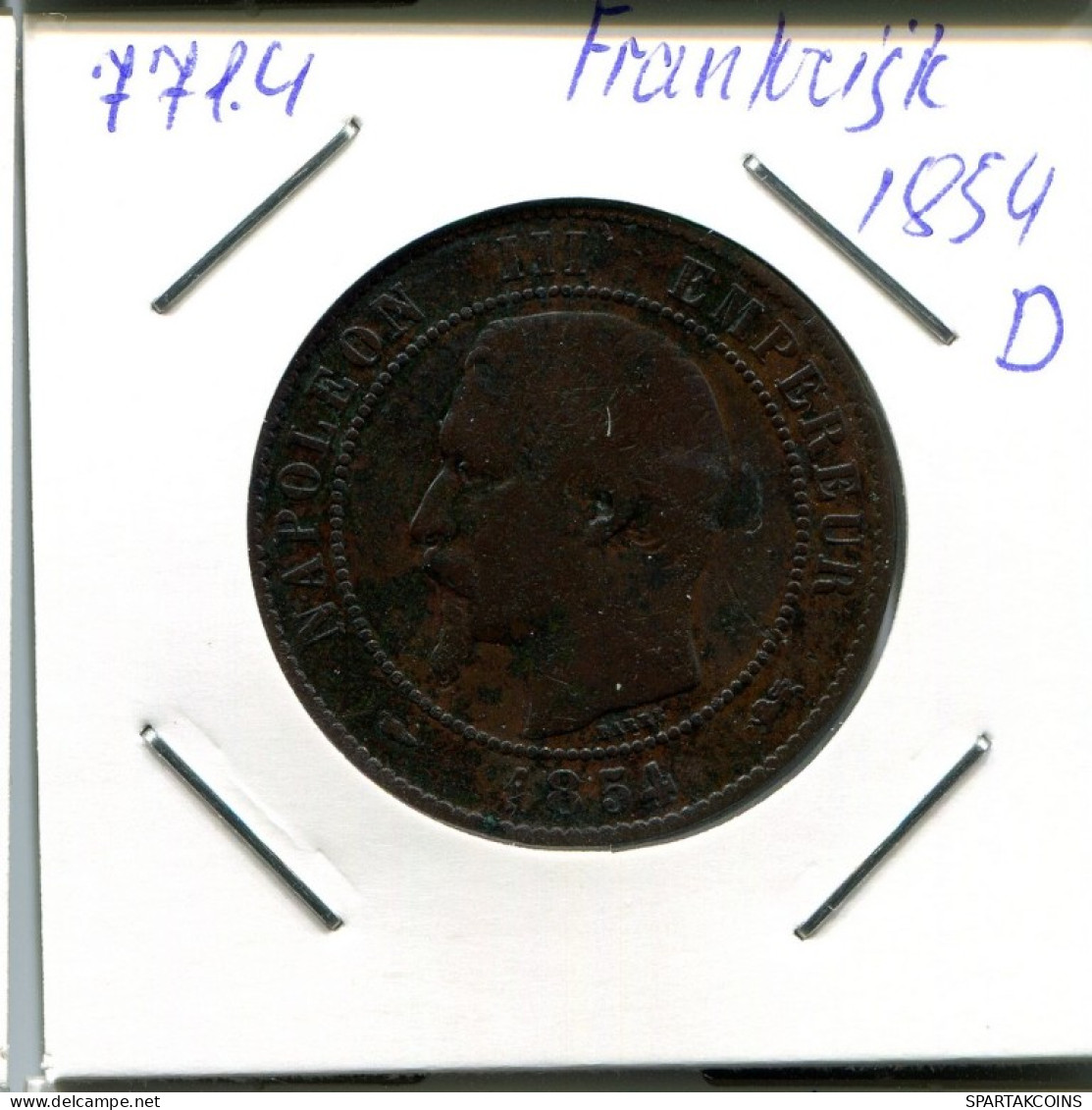 10 CENTIMES 1854 D FRANKREICH FRANCE Napoleon III Französisch Münze #AN047.D.A - 10 Centimes