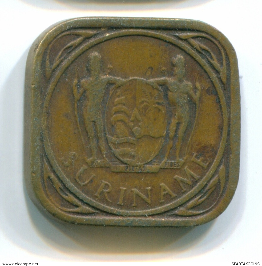 5 CENTS 1966 SURINAME NÉERLANDAIS NETHERLANDS Nickel-Brass Colonial Pièce #S12828.F.A - Surinam 1975 - ...