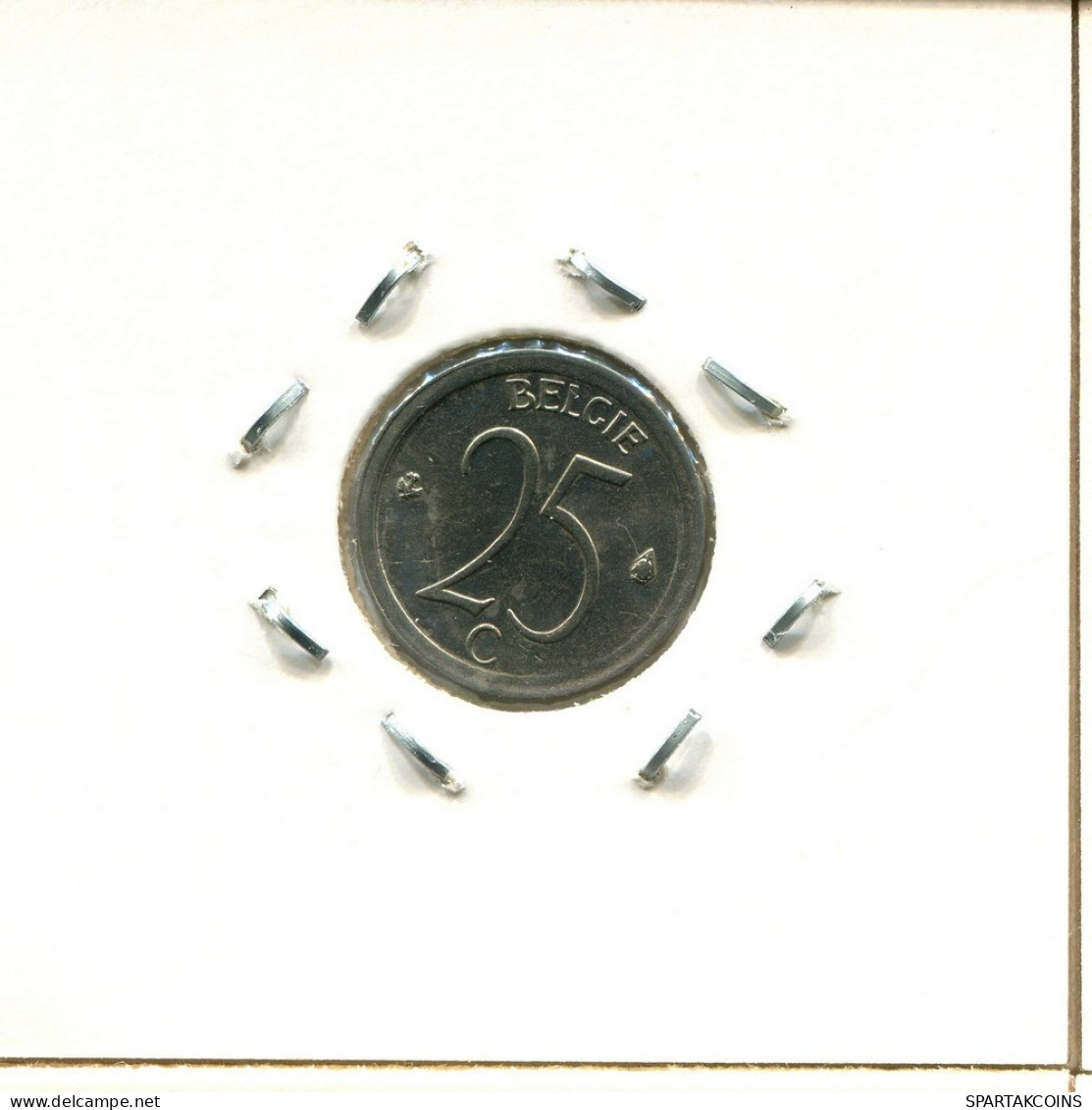 25 CENTIMES 1971 DUTCH Text BÉLGICA BELGIUM Moneda #BA335.E.A - 25 Cents