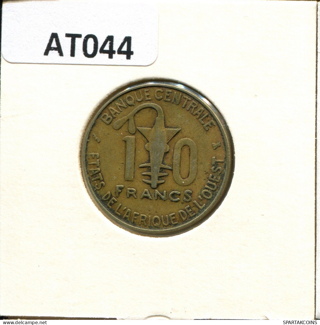 10 FRANCS CFA 1996 Western African States (BCEAO) Moneda #AT044.E.A - Autres – Afrique