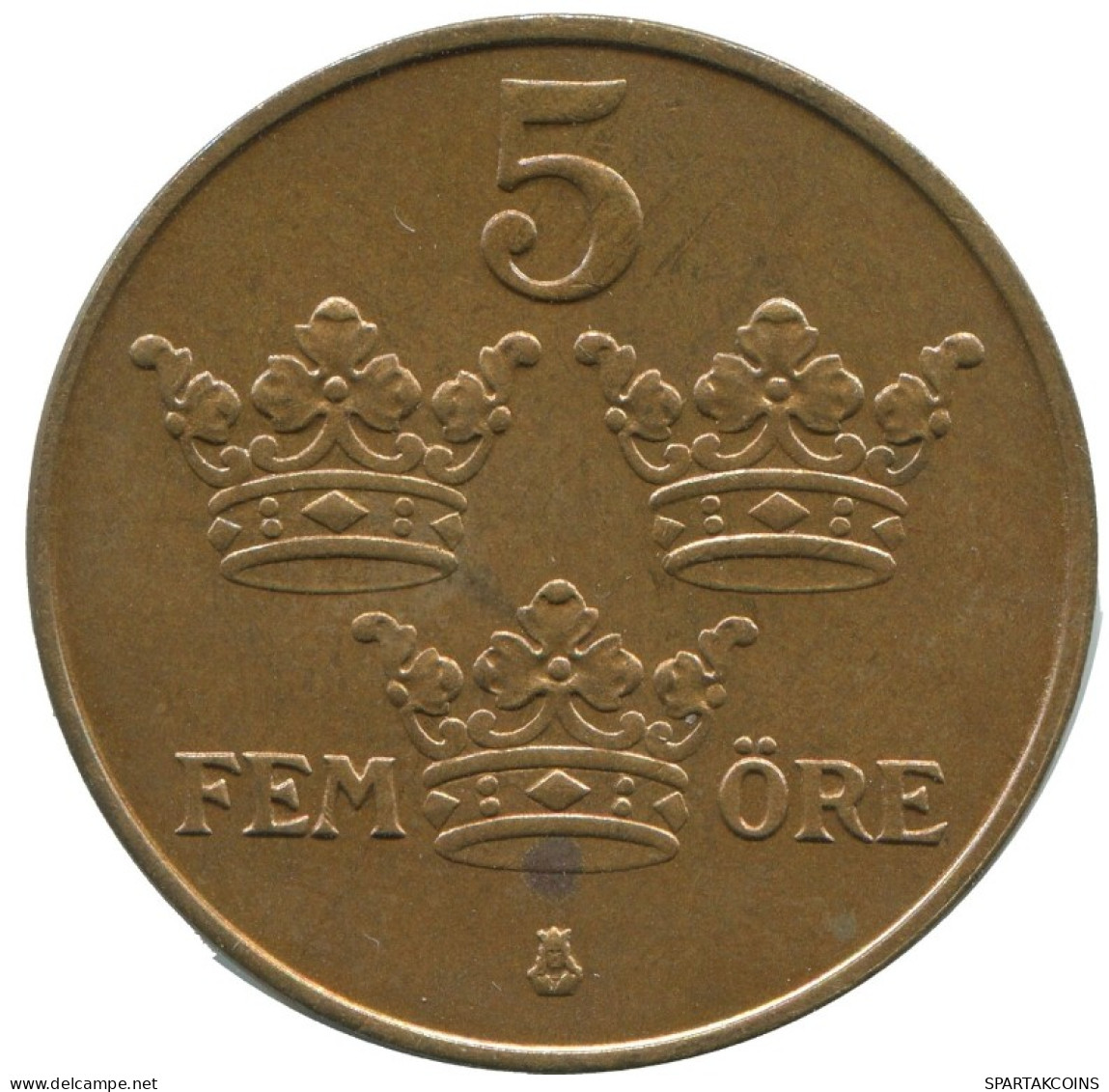 5 ORE 1950 SWEDEN Coin #AC476.2.U.A - Sweden