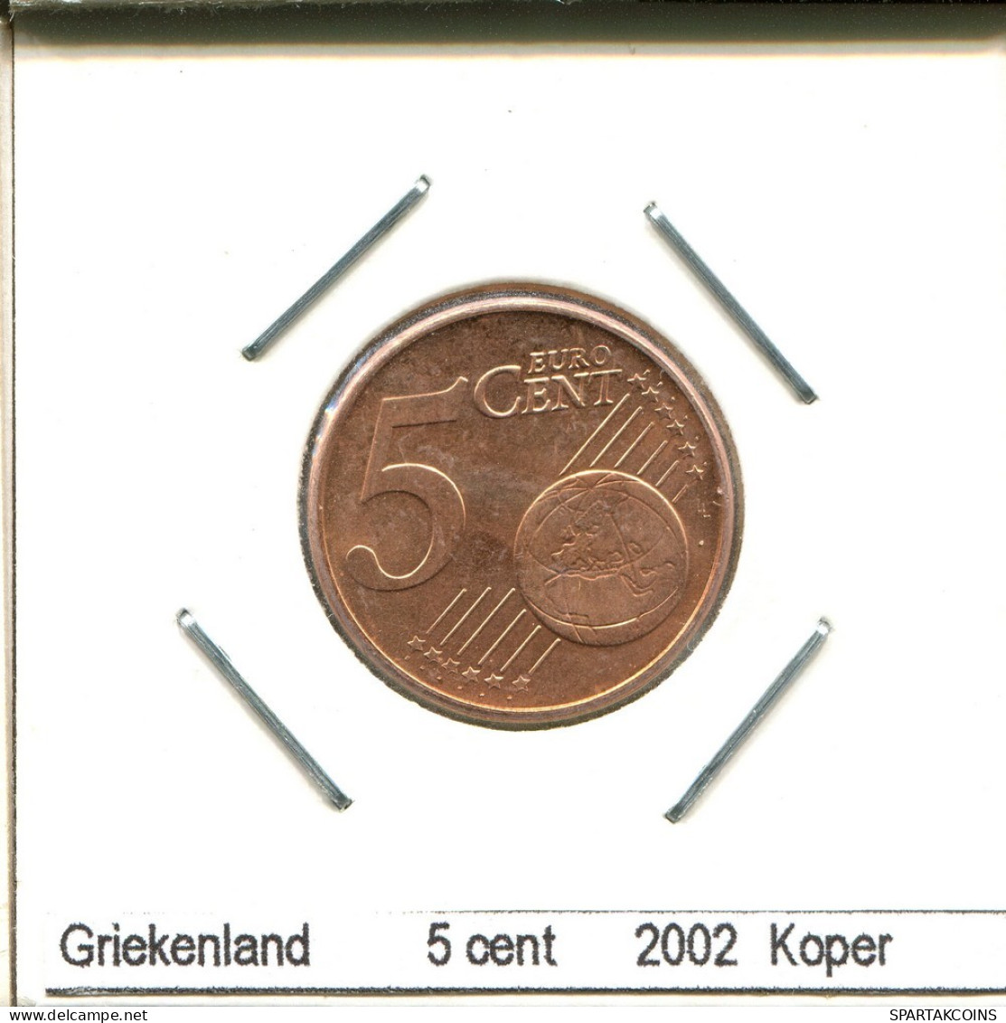 5 EURO CENT 2002 GRÈCE GREECE Pièce #AS452.F.A - Griechenland