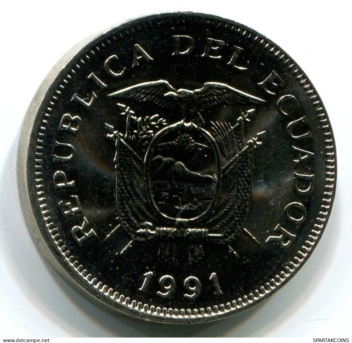20 SUCRE 1991 ECUADOR UNC Münze #W11008.D.A - Equateur