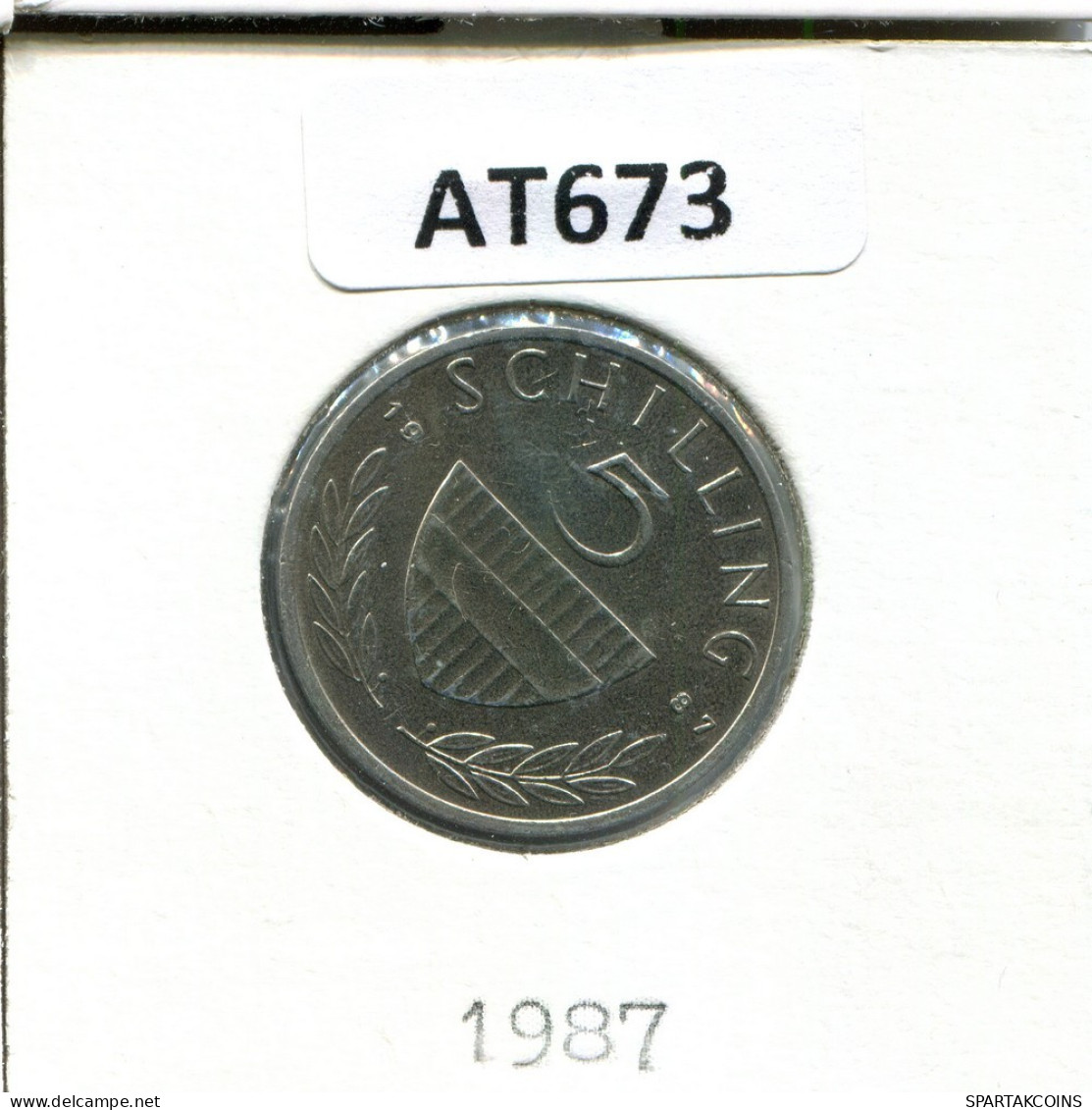 5 SCHILLING 1987 AUSTRIA Coin #AT673.U.A - Austria