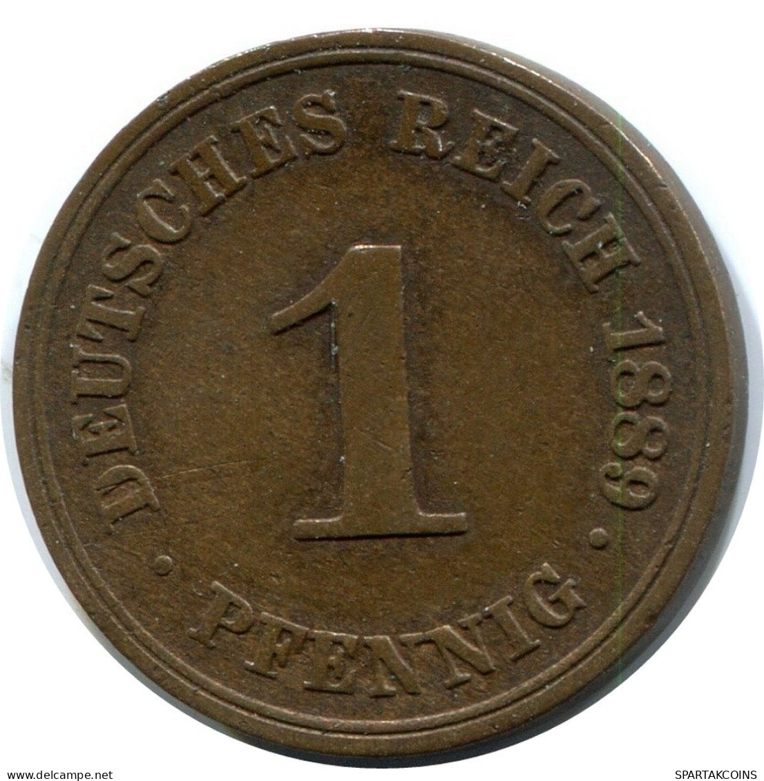 1 PFENNIG 1889 A ALLEMAGNE Pièce GERMANY #DA763.F.A - 1 Pfennig