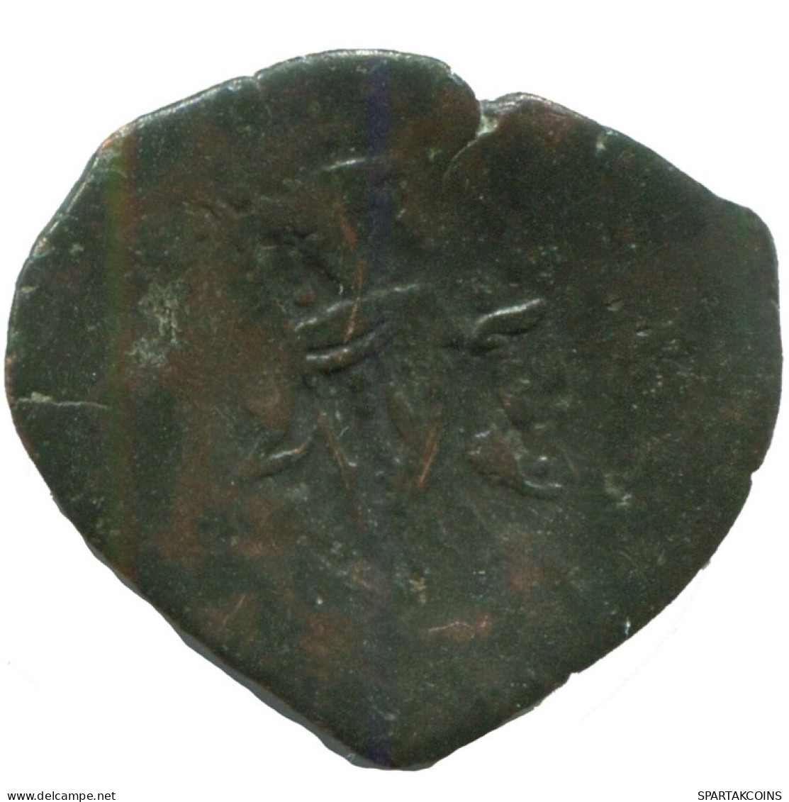 Auténtico Original Antiguo BYZANTINE IMPERIO Trachy Moneda 1.3g/20mm #AG741.4.E.A - Byzantine