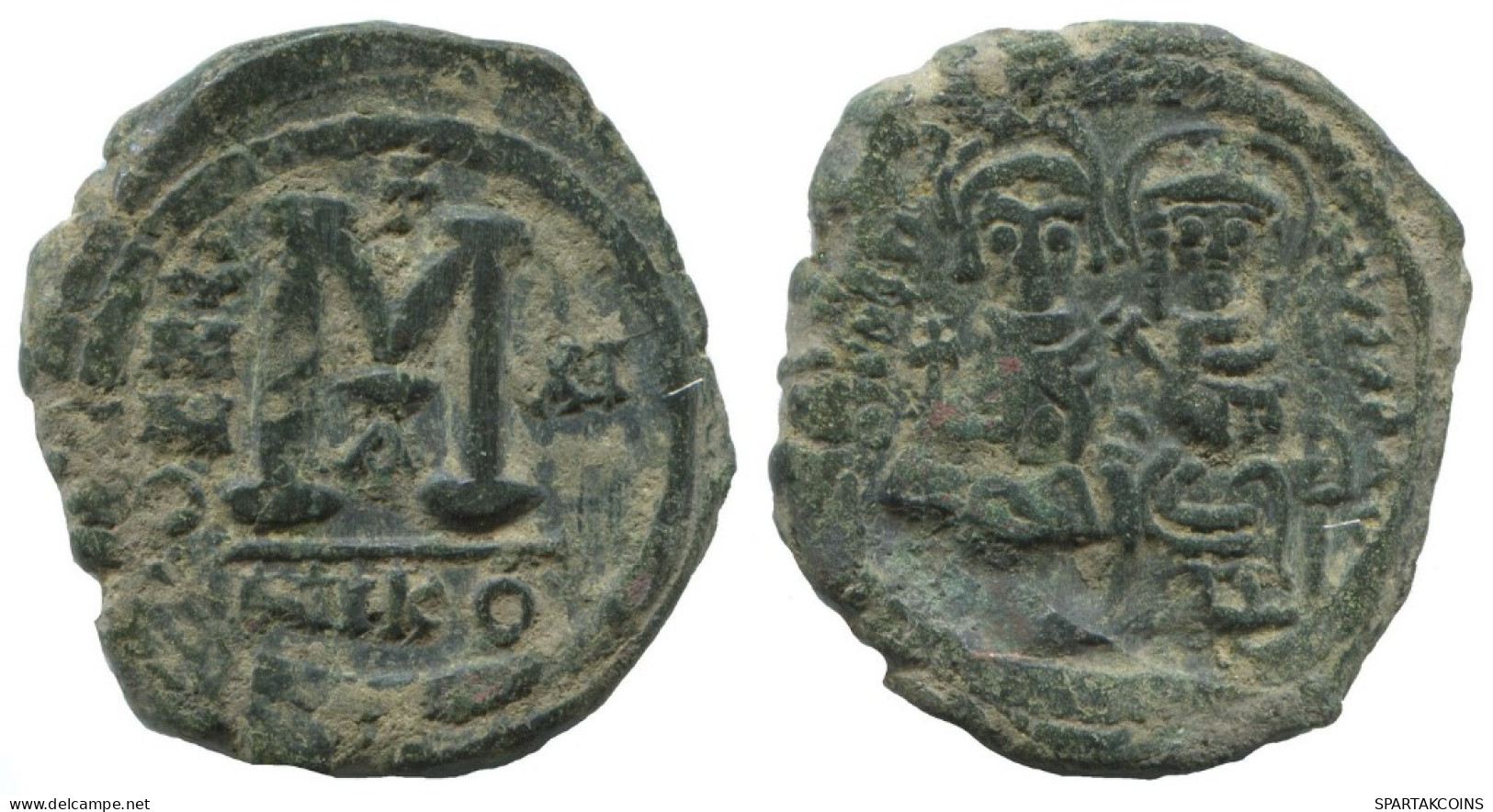 FLAVIUS JUSTINUS II FOLLIS Antike BYZANTINISCHE Münze  12g/30m #AA513.19.D.A - Byzantium