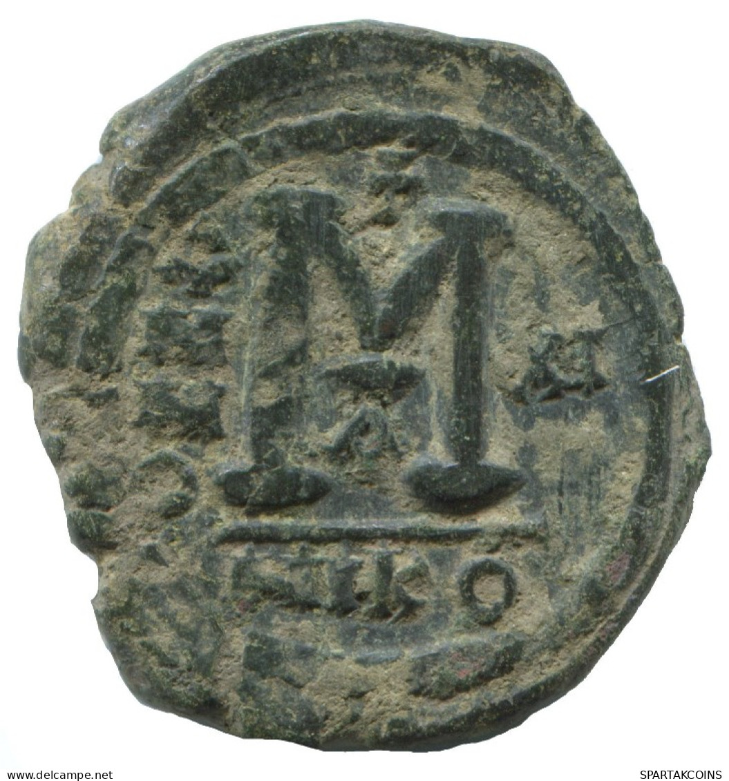 FLAVIUS JUSTINUS II FOLLIS Antike BYZANTINISCHE Münze  12g/30m #AA513.19.D.A - Byzantium