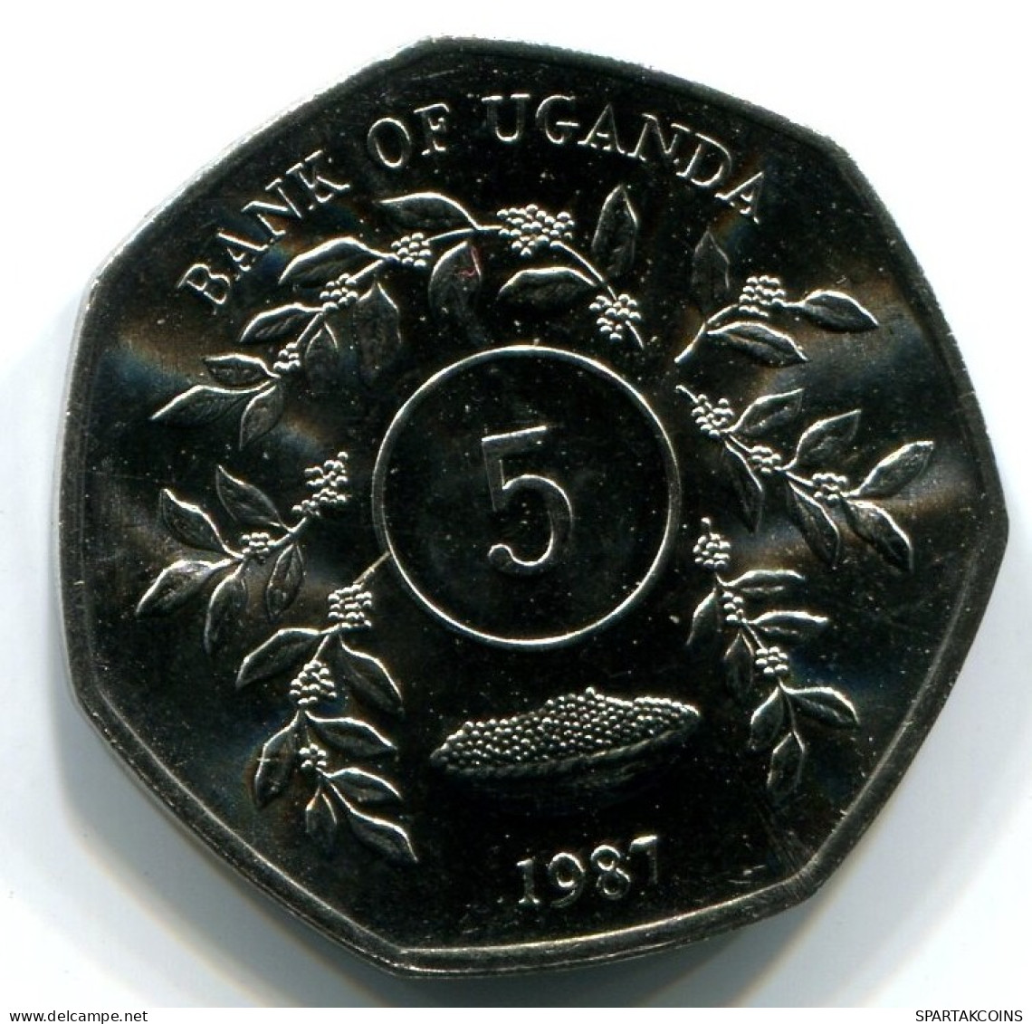 5 SHILLINGS 1987 UGANDA UNC Moneda #W11147.E.A - Uganda