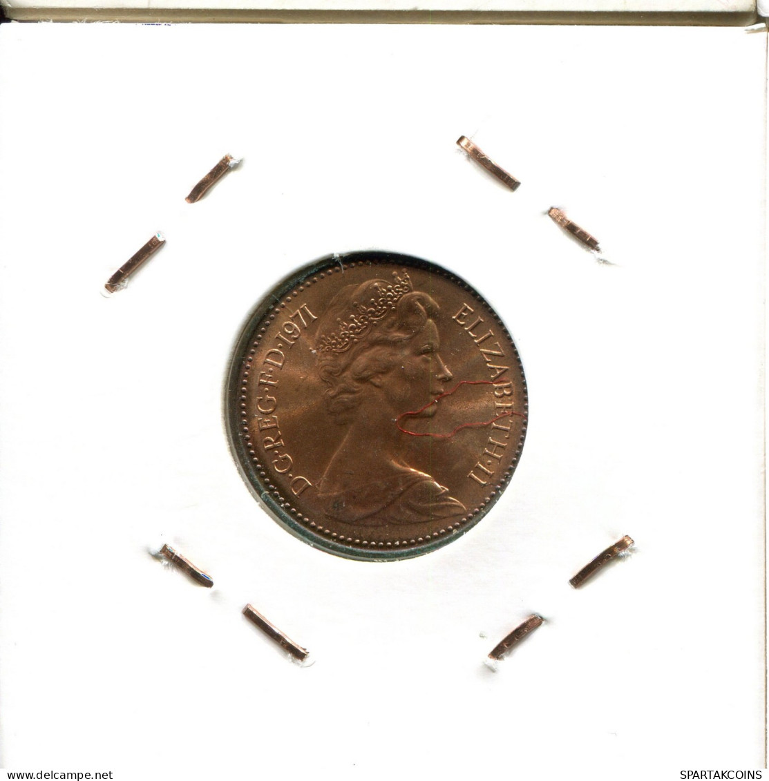 NEW PENNY 1971 UK GBAN BRETAÑA GREAT BRITAIN Moneda #AW174.E.A - 1 Penny & 1 New Penny