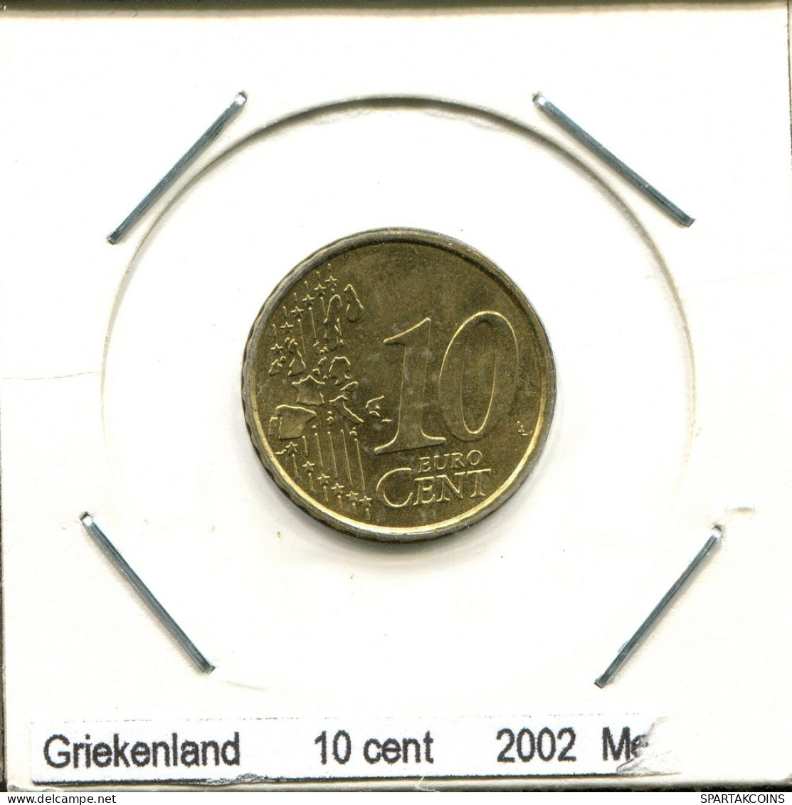 10 EURO CENT 2002 GREECE Coin #AS451.U.A - Grecia