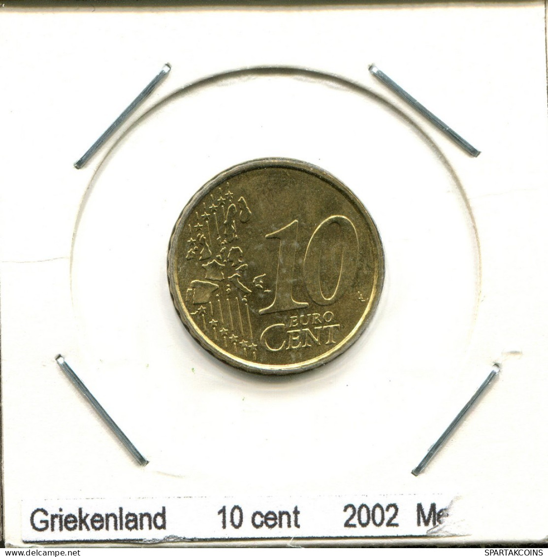 10 EURO CENT 2002 GREECE Coin #AS451.U.A - Griechenland