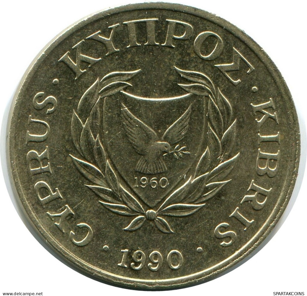 2 CENTS 1990 CYPRUS Coin #AP320.U.A - Cyprus