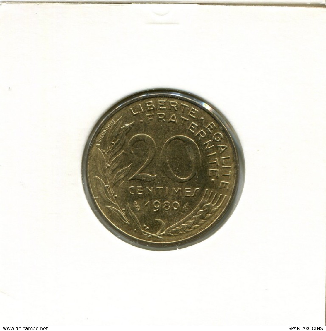 20 CENTIMES 1980 FRANCIA FRANCE Moneda #AK877.E.A - 20 Centimes