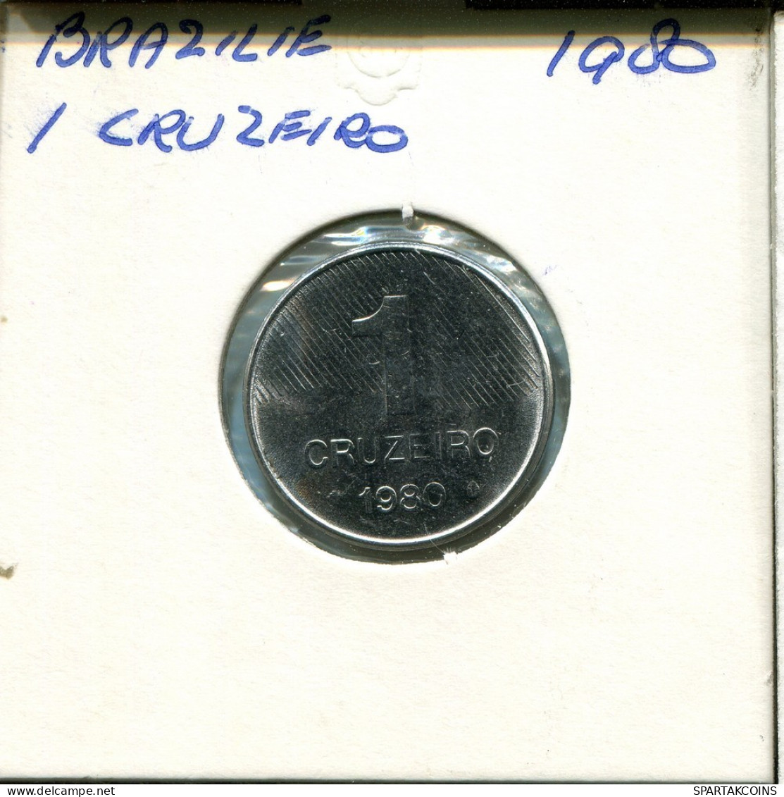 1 CRUZEIRO 1980 BRAZIL Coin #AR308.U.A - Brasil