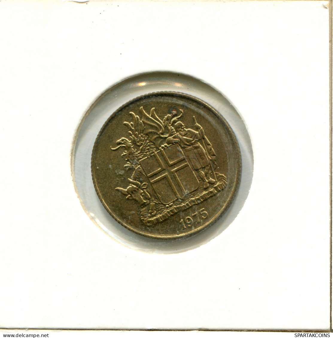 1 KRONA 1975 ICELAND Coin #AX770.U.A - Iceland