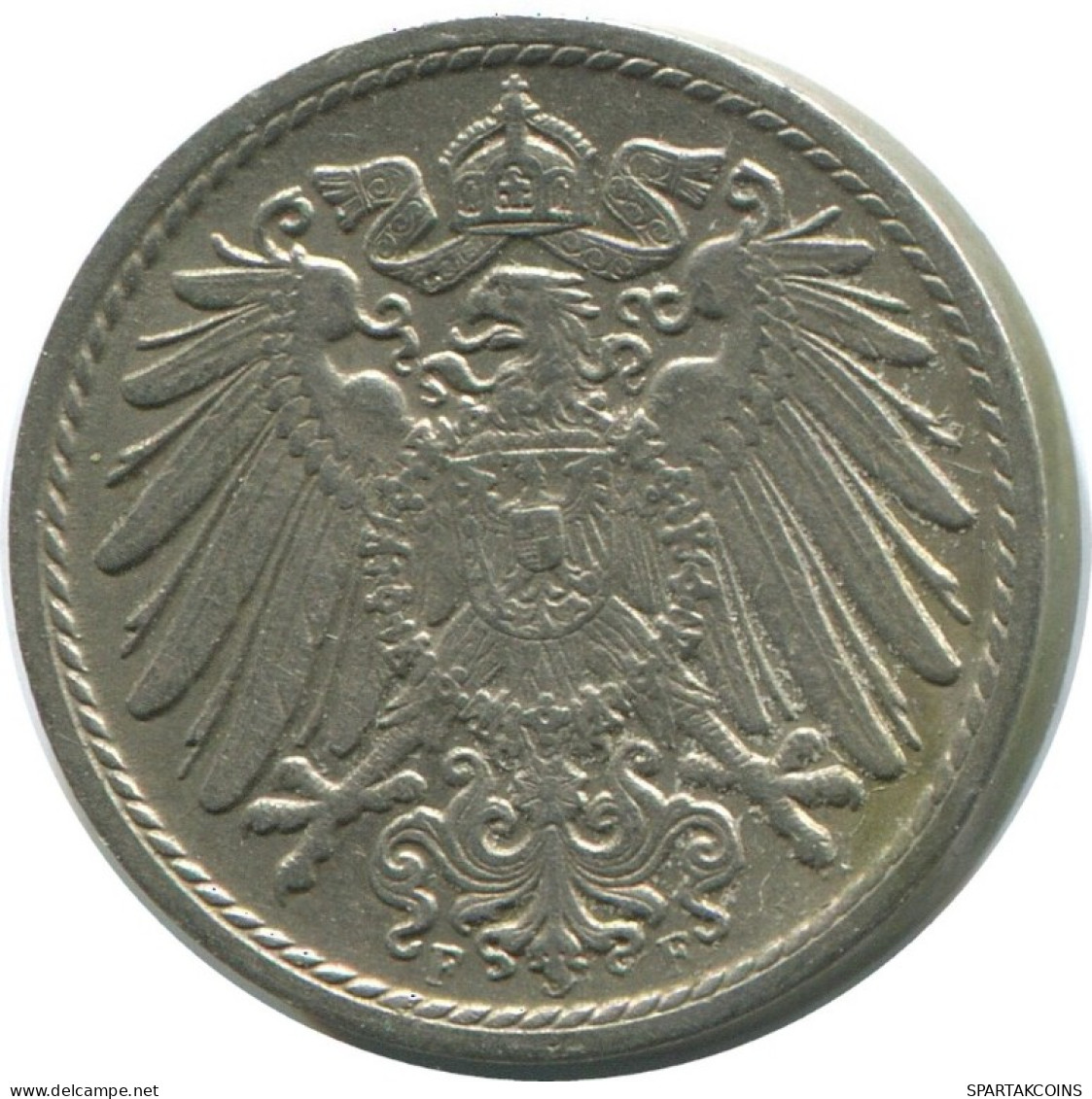 5 PFENNIG 1911 F ALEMANIA Moneda GERMANY #AD532.9.E.A - 5 Pfennig