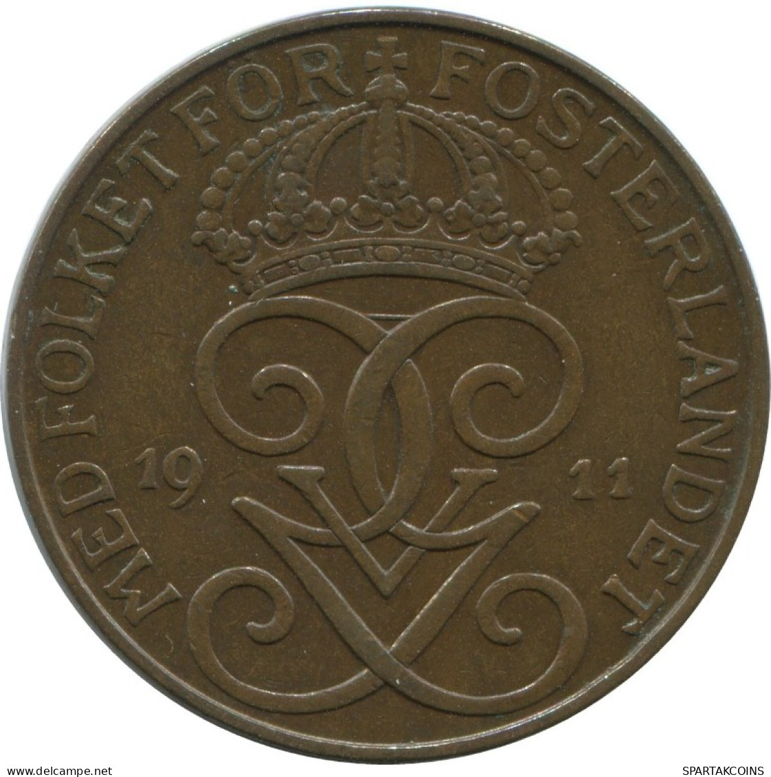 5 ORE 1911 SUECIA SWEDEN Moneda #AC449.2.E.A - Svezia