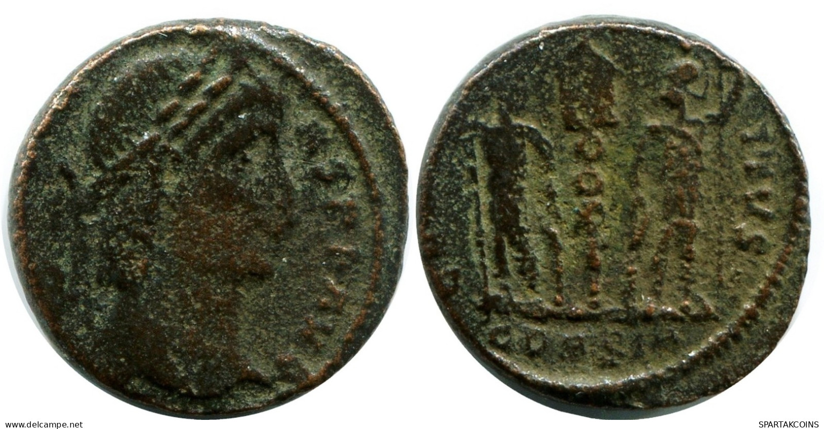 CONSTANS MINTED IN CONSTANTINOPLE FOUND IN IHNASYAH HOARD EGYPT #ANC11946.14.E.A - The Christian Empire (307 AD To 363 AD)