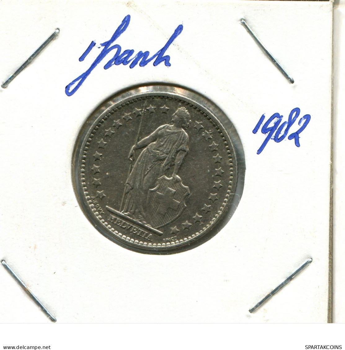 1 FRANC 1982 SWITZERLAND Coin #AY060.3.U.A - Otros & Sin Clasificación