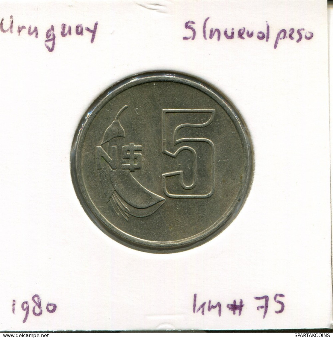 5 NEW PESO 1980 URUGUAY Pièce #AR480.F.A - Uruguay