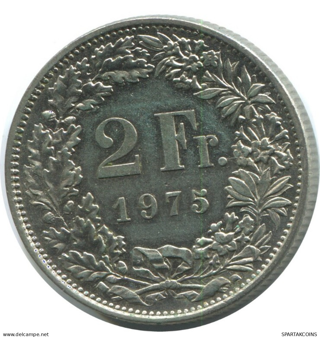 2 FRANC 1975 SUIZA SWITZERLAND Moneda HELVETIA #AD993.2.E.A - Otros & Sin Clasificación