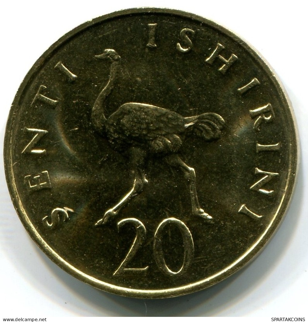 20 SENTI 1981 TANZANIA UNC Ostrich Moneda #W10990.E.A - Tanzanía