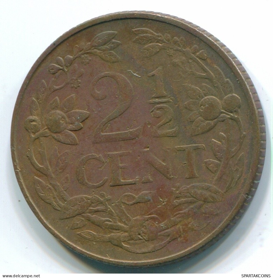 2 1/2 CENT 1965 CURACAO NIEDERLANDE Bronze Koloniale Münze #S10215.D.A - Curacao