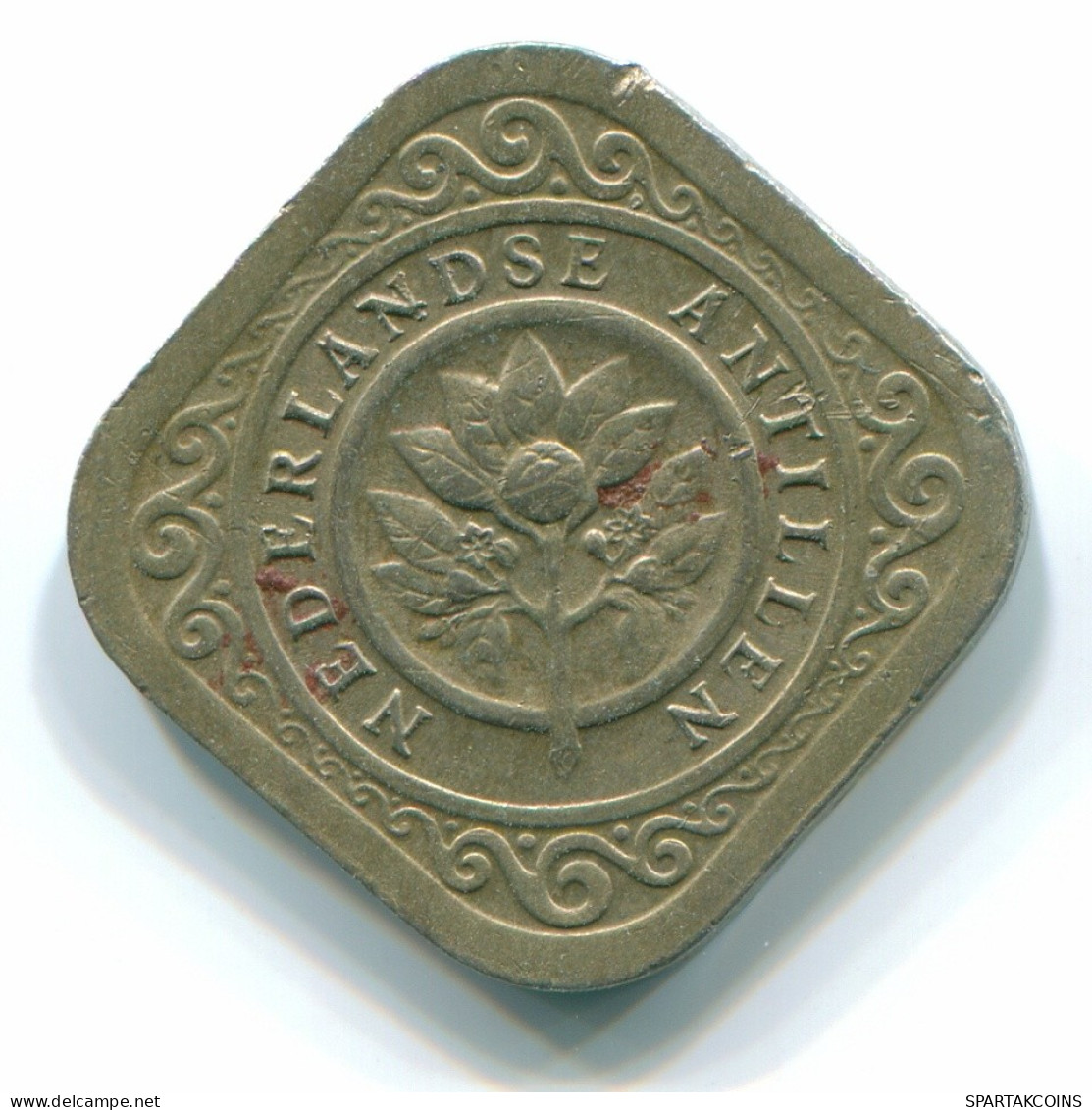 5 CENTS 1967 NETHERLANDS ANTILLES Nickel Colonial Coin #S12454.U.A - Niederländische Antillen