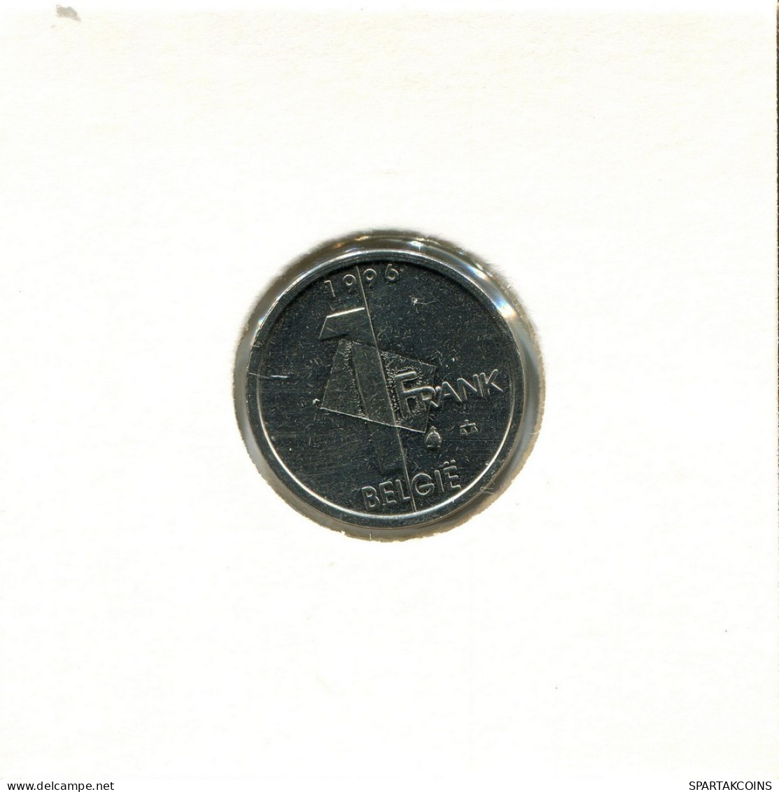 1 FRANC 1996 DUTCH Text BELGIEN BELGIUM Münze #BB205.D.A - 1 Franc