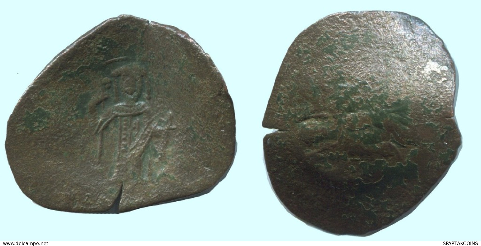 TRACHY BYZANTINISCHE Münze  EMPIRE Antike Authentisch Münze 1.5g/21mm #AG626.4.D.A - Byzantines