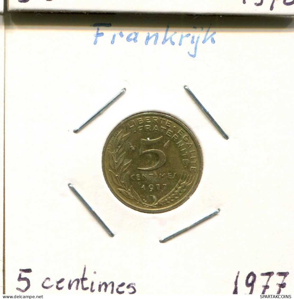 5 CENTIMES 1977 FRANKREICH FRANCE Französisch Münze #AM046.D.A - 5 Centimes