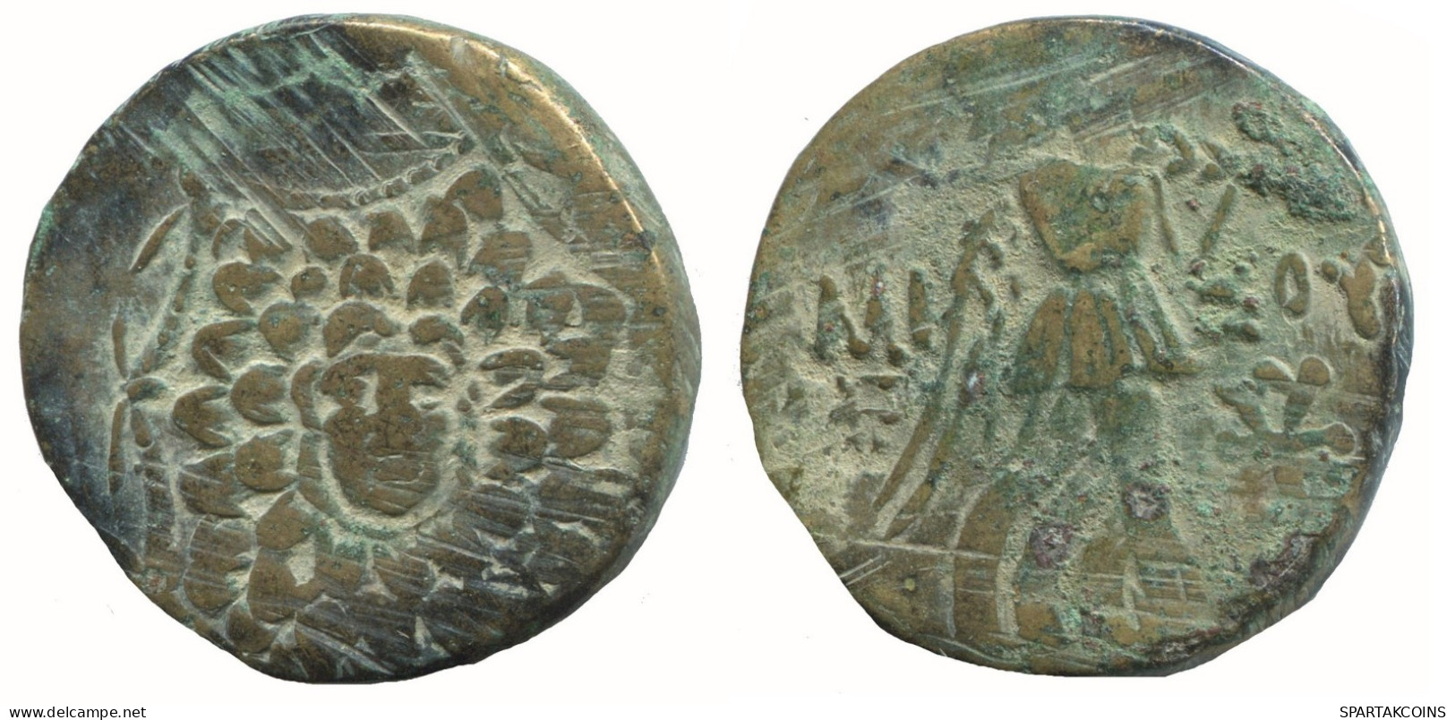 AMISOS PONTOS 100 BC Aegis With Facing Gorgon 7g/24mm GRIECHISCHE Münze #NNN1523.30.D.A - Greek