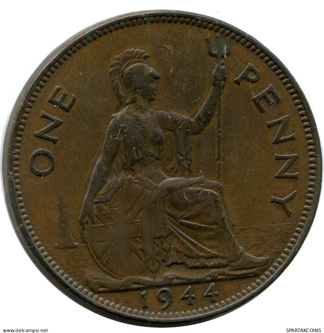 PENNY 1944 UK GRANDE-BRETAGNE GREAT BRITAIN Pièce #AZ624.F.A - D. 1 Penny