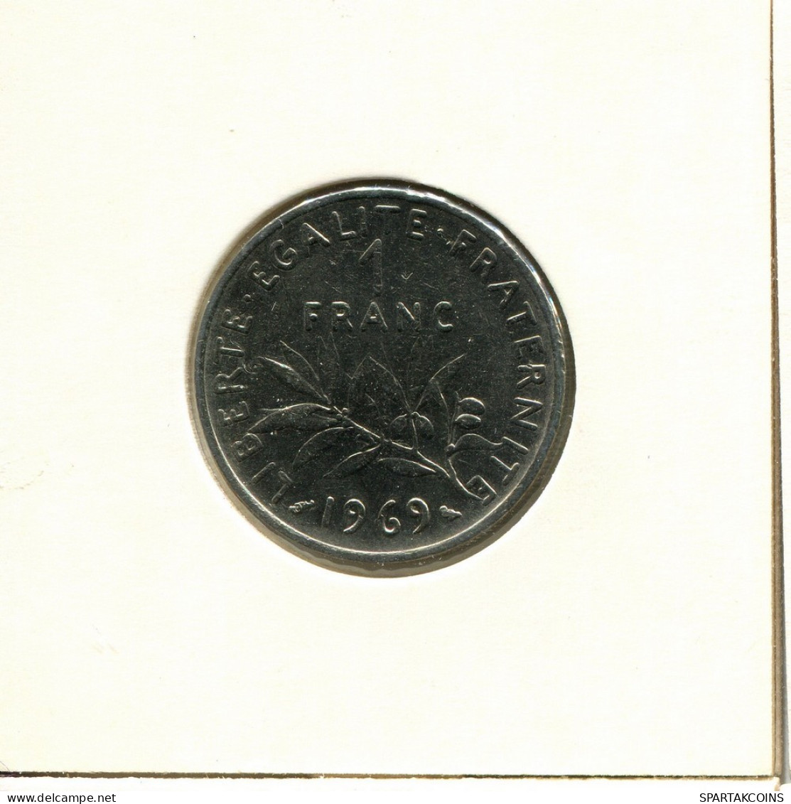 1 FRANC 1969 FRANKREICH FRANCE Französisch Münze #BB551.D.A - 1 Franc