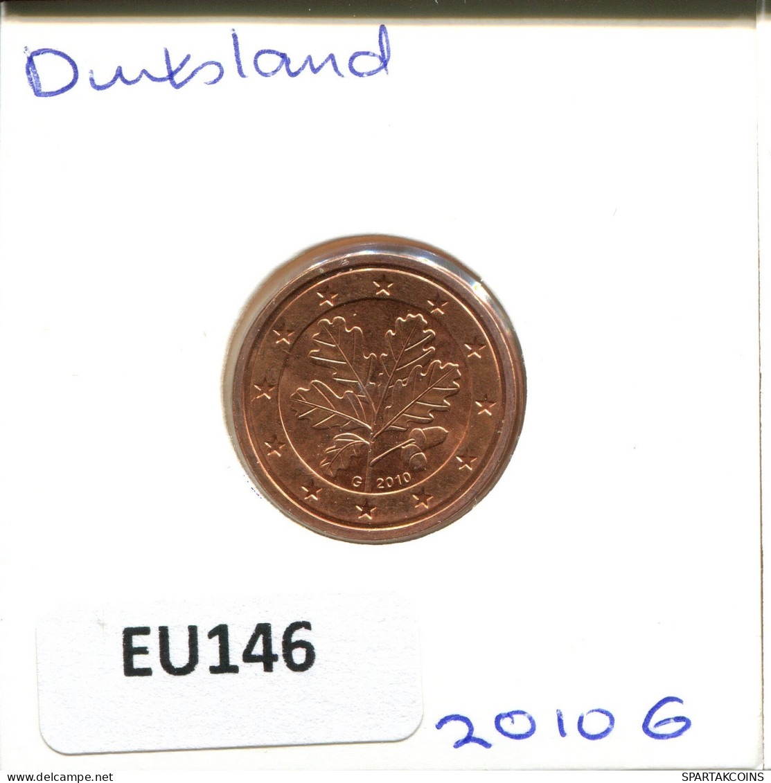 2 EURO CENTS 2010 ALEMANIA Moneda GERMANY #EU146.E.A - Duitsland