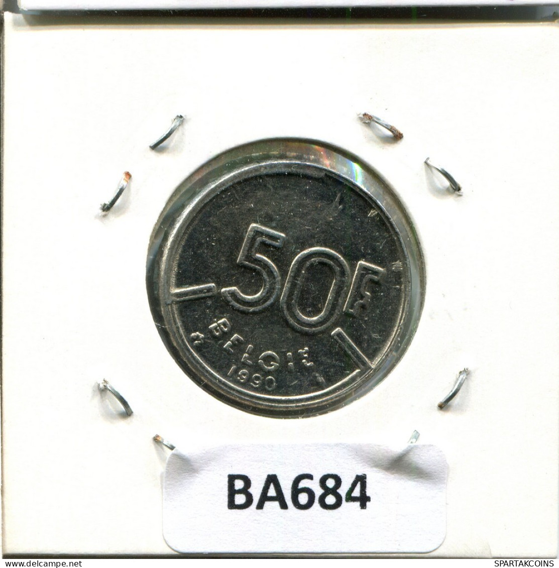 50 FRANCS 1990 DUTCH Text BELGIUM Coin #BA684.U.A - 50 Francs