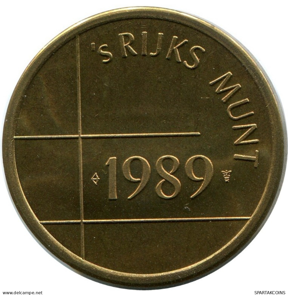 1989 ROYAL DUTCH MINT SET TOKEN NÉERLANDAIS NETHERLANDS MINT (From BU Mint Set) #AH028.F.A - Jahressets & Polierte Platten