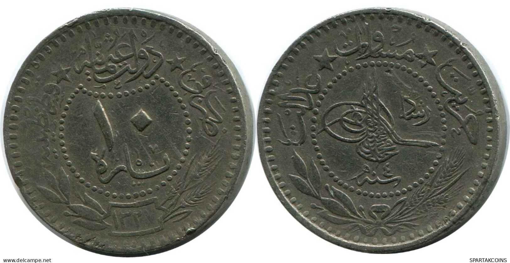10 PARA 1912 OSMANISCHES REICH OTTOMAN EMPIRE Islamisch Münze #AK312.D.A - Türkei