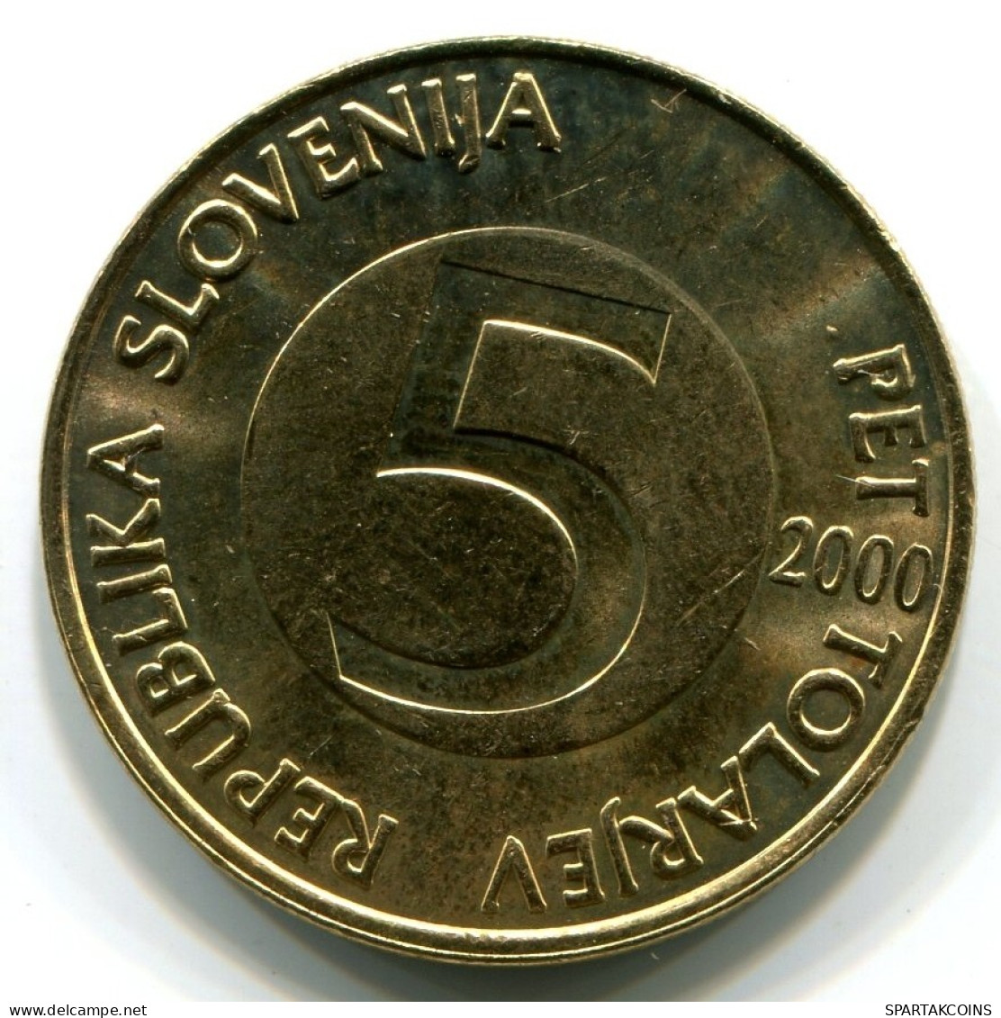 5 TOLAR 2000 SLOWENIEN SLOVENIA UNC Head Capricorn Münze #W11103.D.A - Slovenia