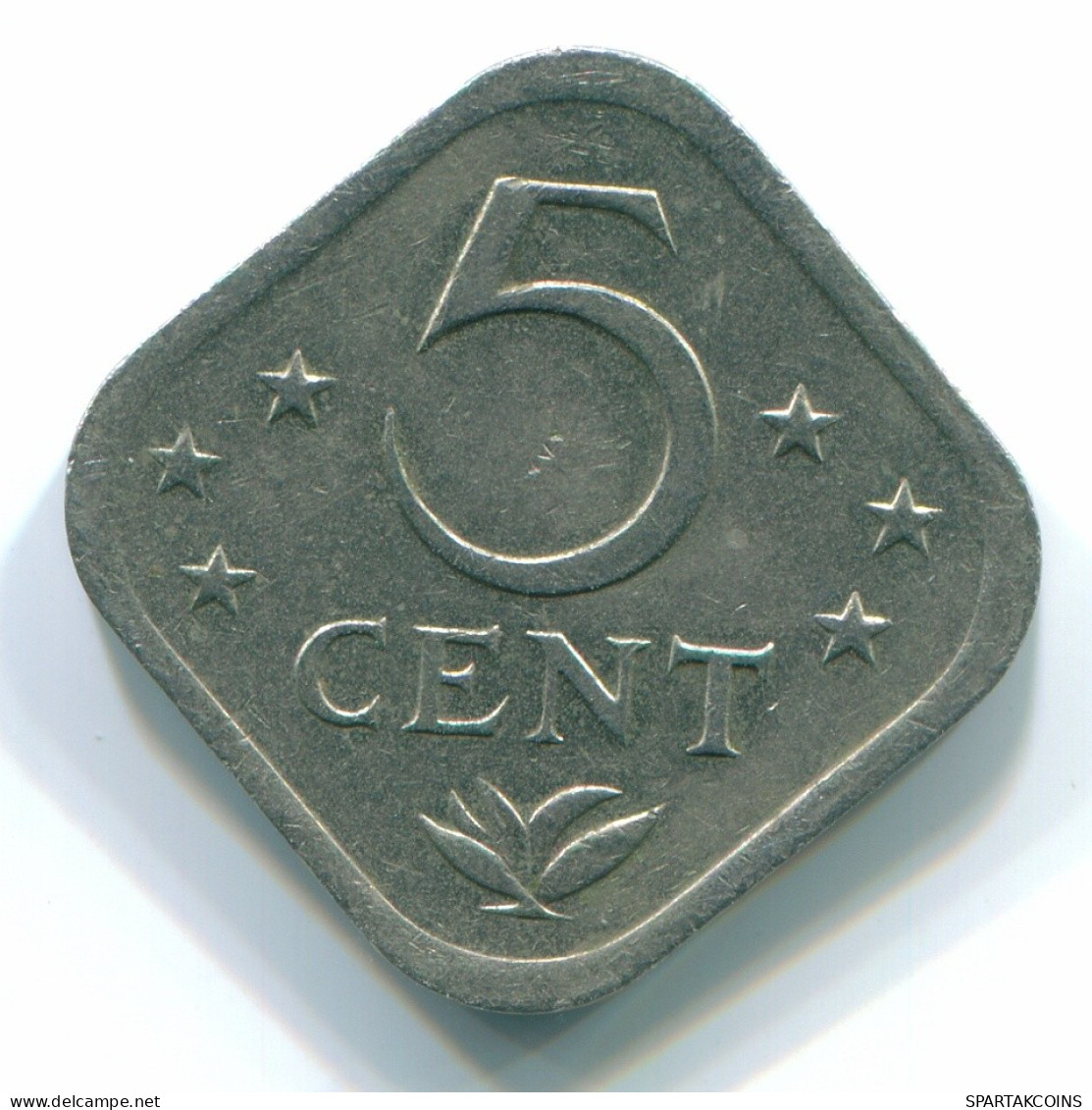 5 CENTS 1982 NETHERLANDS ANTILLES Nickel Colonial Coin #S12362.U.A - Niederländische Antillen