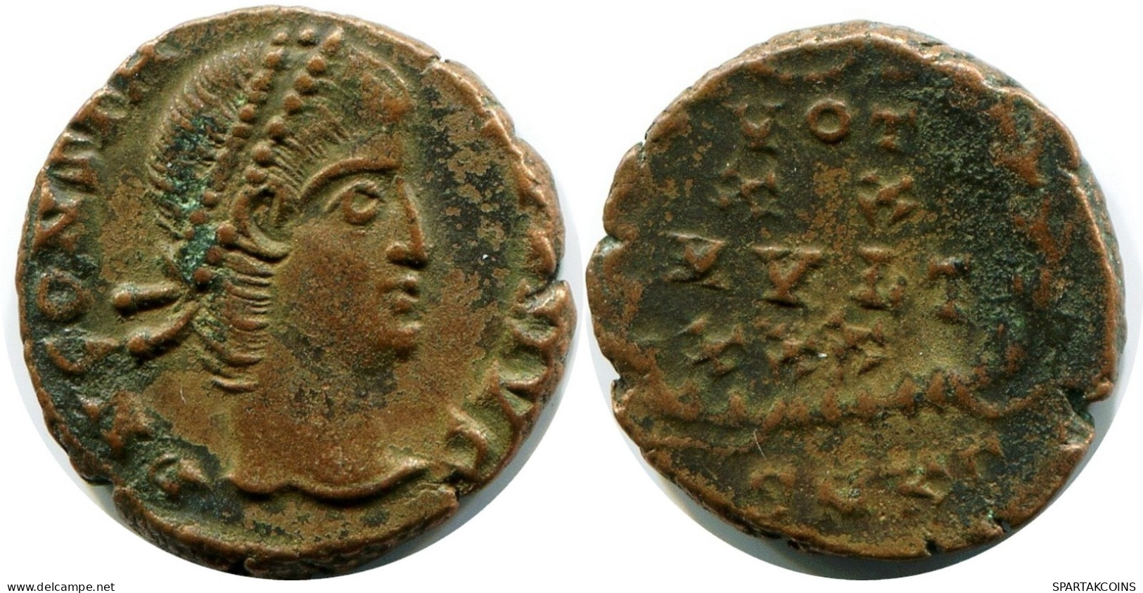 CONSTANS MINTED IN CYZICUS FOUND IN IHNASYAH HOARD EGYPT #ANC11590.14.U.A - The Christian Empire (307 AD Tot 363 AD)