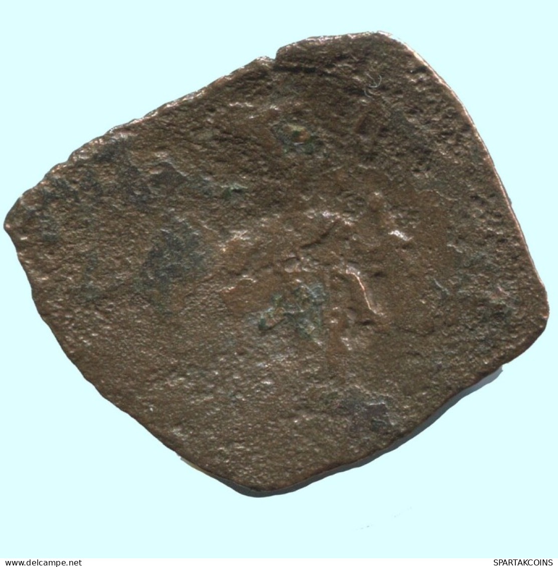 Authentic Original Ancient BYZANTINE EMPIRE Trachy Coin 1.4g/23mm #AG625.4.U.A - Byzantine