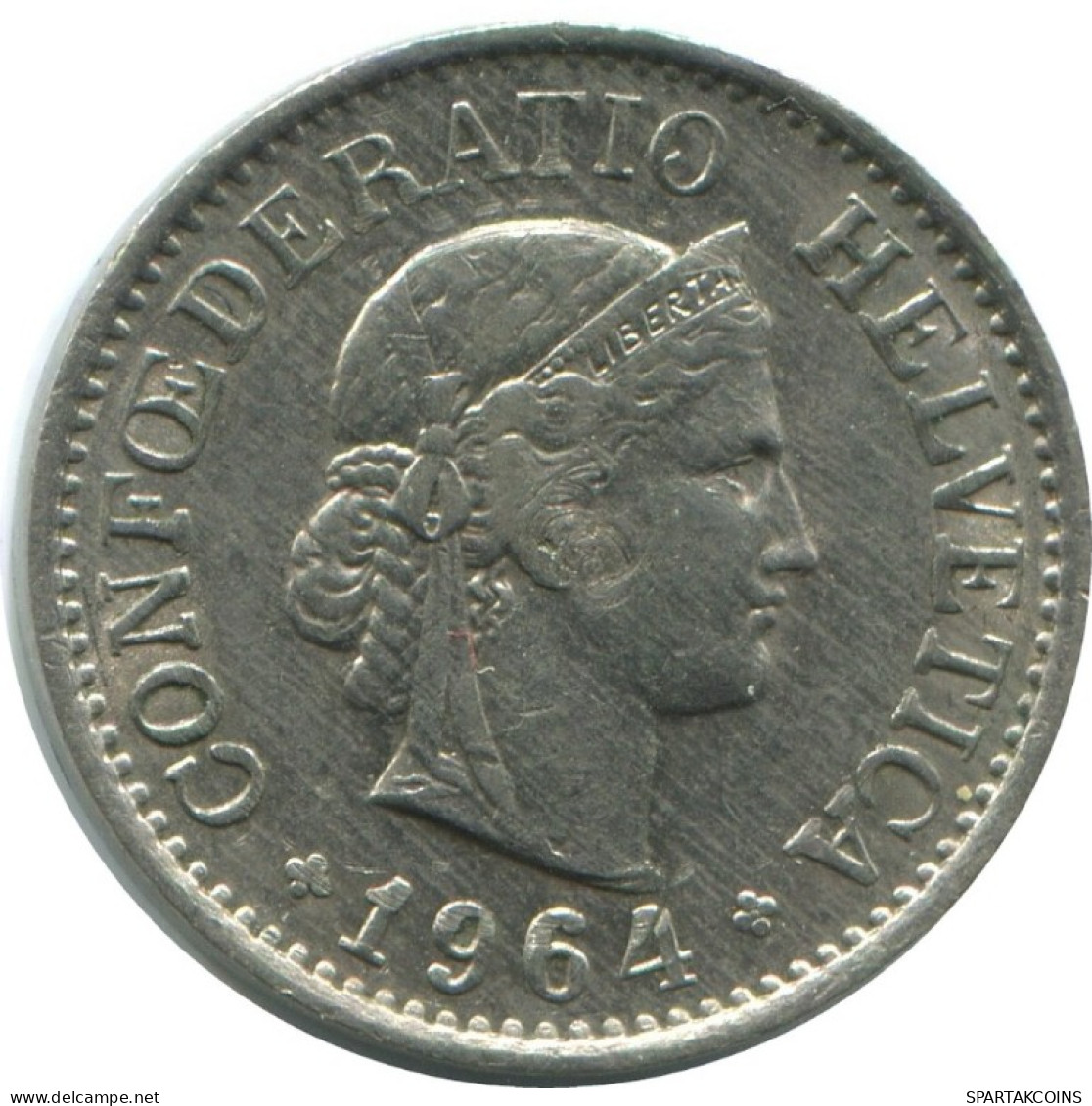 10 RAPPEN 1964 B SWITZERLAND Coin HELVETIA #AD981.2.U.A - Sonstige & Ohne Zuordnung