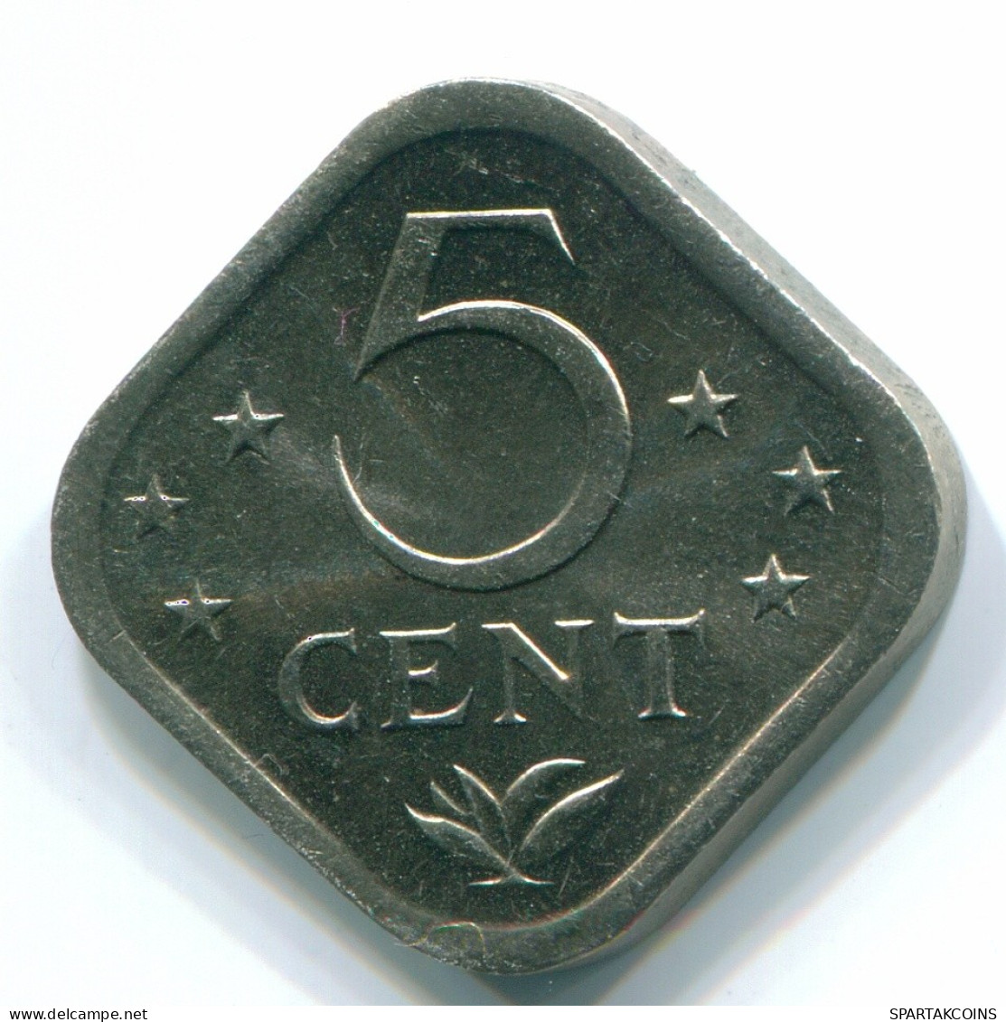 5 CENTS 1980 ANTILLES NÉERLANDAISES Nickel Colonial Pièce #S12331.F.A - Nederlandse Antillen